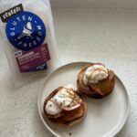 Cinnamon Apples on Venerdi Gluten Freedom Spiced Fruit Sourdough English Muffins