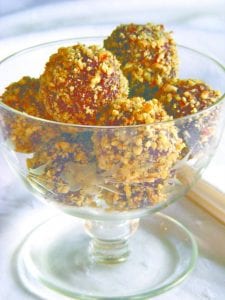 Chocolate Rosewater Fudge Balls