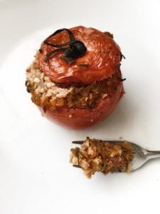Crunchy Nut, Cauliflower Rice Tomatoes