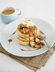 Fluffy Ricotta Pancakes With Caramelised Bananas