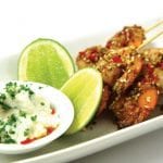 Grilled Prawn Skewers With Pistachio Dukkah