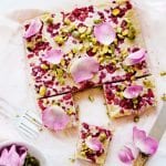 Raspberry & Pistachio 'Cheesecake' Squares