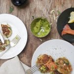 Zucchini Mint and Feta Fritters
